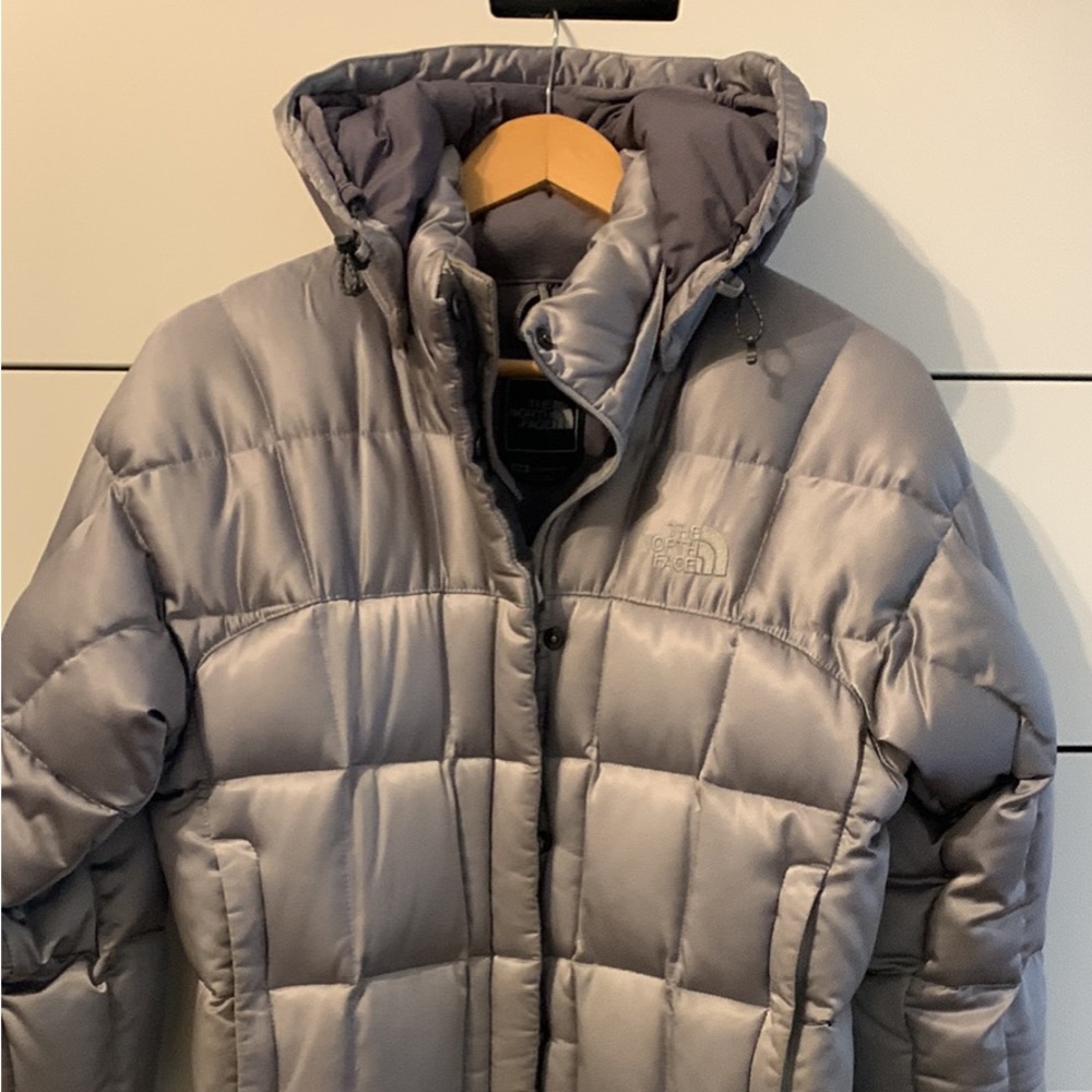 North Face Down coat silver
